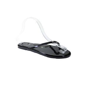 Solei Sea Women's T-Straps Slip-On Flip Flop Flat Sandals Black Size 6
